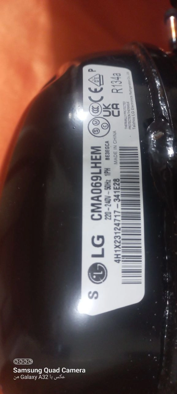 کمپرسور ال جی مدل CMA069LHEM قدرت 1/4
